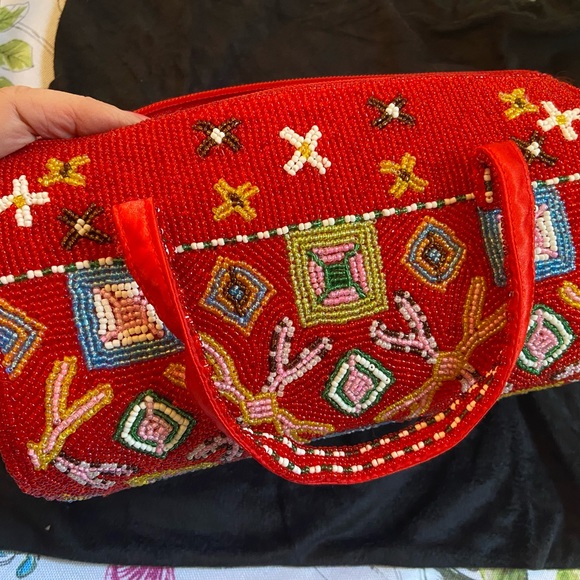 Red Lovely Beaded Tote large-see Purses,Bags more listings! - Picture 11 of 11